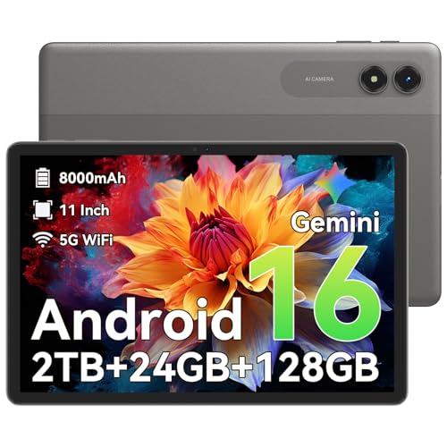 Android 16 Tablet,11 Inch Tablet with 24GB RAM 128GB ROM,Octa-Core