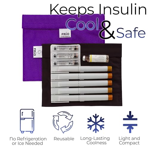 Image of FRIO Extra-Large: Insulin Cooling Travel Wallet (Purple) for Diabetics Made in United Kingdom - No icepacks, Ever Again!