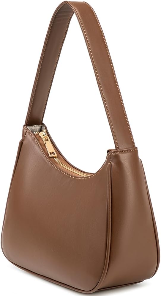 Shoulder Bags for Women, Cute Hobo Tote Handbag Mini Clutch Purse with Zipper Closure - Image 3