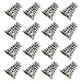 Pandahall 20pcs Antique Silver Plated Alloy Cone End Beads Caps for Jewelry DIY (18x16.5x7mm)