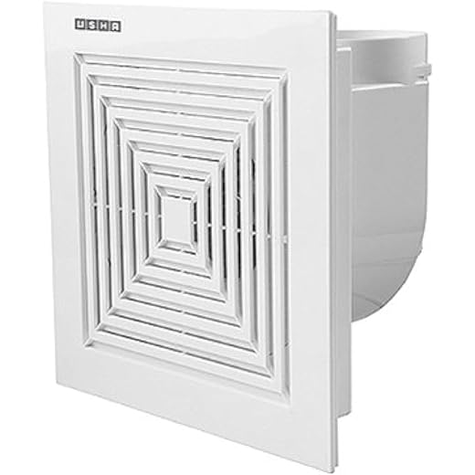 Usha Crisp Air Premia CV Exhaust Fan, 260 MM Frame Size (White)