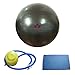 Clever Yoga Exercise Fitness Ball Plus Hand Towel and Foot Pump – Comes With Our Special “Namaste” (Black, 65cm)