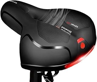 selim,mewmewcat Assento de bicicleta confortável e respirável Almofada de selim de bicicleta resistente à água com dupla absorção de choque para mountain bike mountain bike