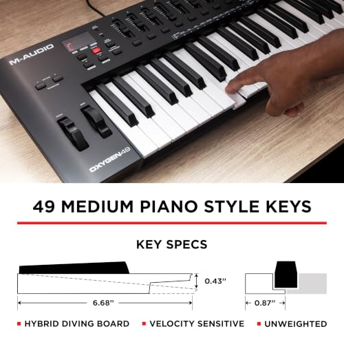 M-AUDIO Store M-Audio Oxygen 49 V 49 Key USB MIDI Keyboard Controller - Image 5