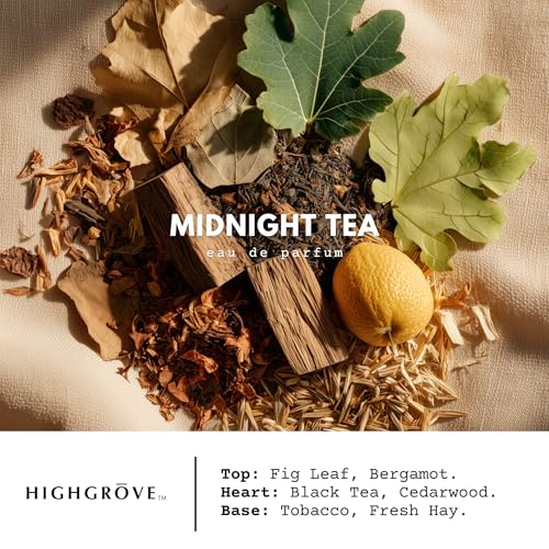 Image of Midnight Tea Premium Eau De Parfum 30ml, Woody, Aromatic, Herbal & Sweet, Soothing Fragrance, Long Lasting Perfume Spray For Men & Women