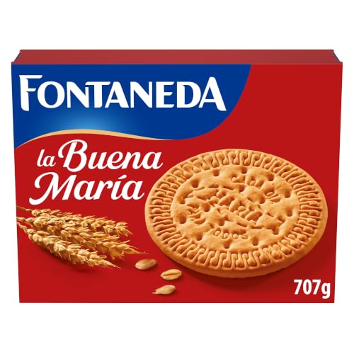 Fontaneda Galletas La Buena Maria, para toda la familia,707g | Galletas La Buena María elaboradas con cereales, ideales para compartir en familia en desayunos, meriendas y recetas caseras