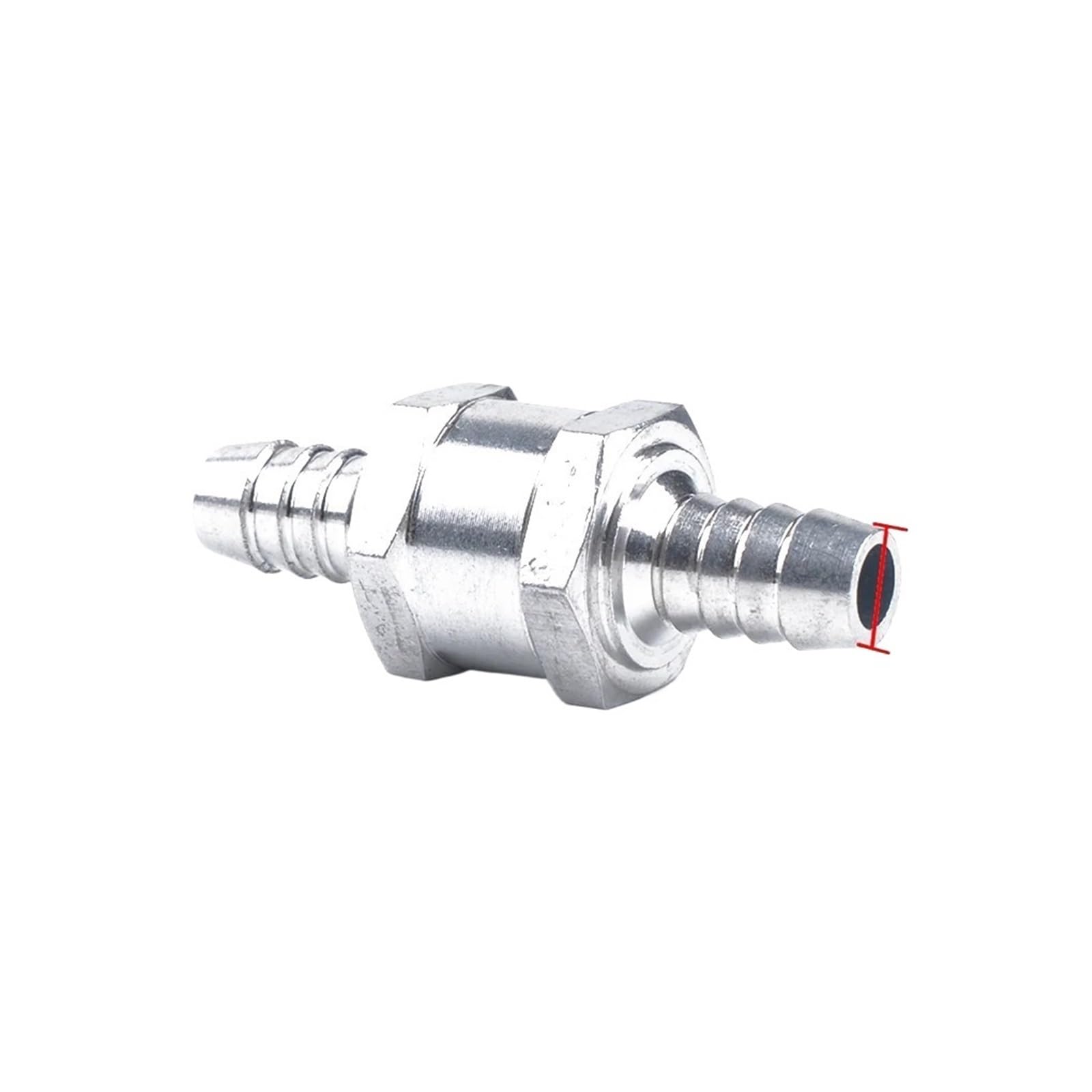 Dkgnyxnplj 6Mm 1-Way Line Check Valve Non Return Aluminium 1/4"