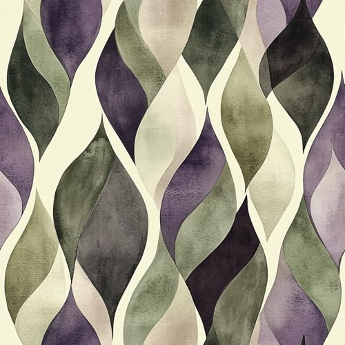LaiTique Modern Purple Peel and Stick Wallpaper Abstract Wallpaper Self-Adhesive Vinyl Wall Paper for DIY Home Decor 17.7in x 118in