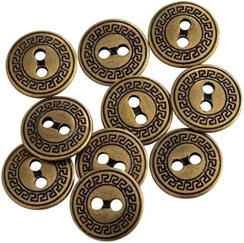 AERZETIX - C56938 - 10 stuks ronde naaiknopen Knopen 23x4 mm met 2 gaten 36L L36 - kleur zwart - van kunststof - opening diameter 2 mm - korte artikelen/kleding/mode