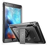 iPad Pro 9.7 inch Case, [Heavy Duty] i-Blason Apple iPad Pro 9.7 2016 Armorbox [Dual Layer] Hybrid Full-body Protective Kickstand Case with Front Cover and Built-in Screen Protector (Black)