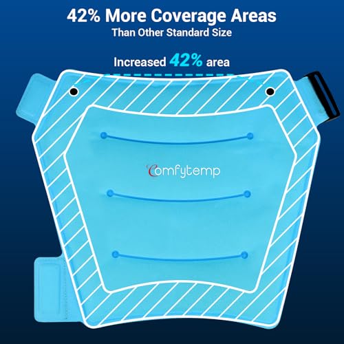 Image of Comfytemp Hip Ice Pack Wrap for Sciatica Pain Relief, Hip Replacement After Surgery, Reusable Gel Ice Pack for Injuries, Hot Cold Compress Recovery Items Physical Therapy for Men Women Mom Dad (M /L)
