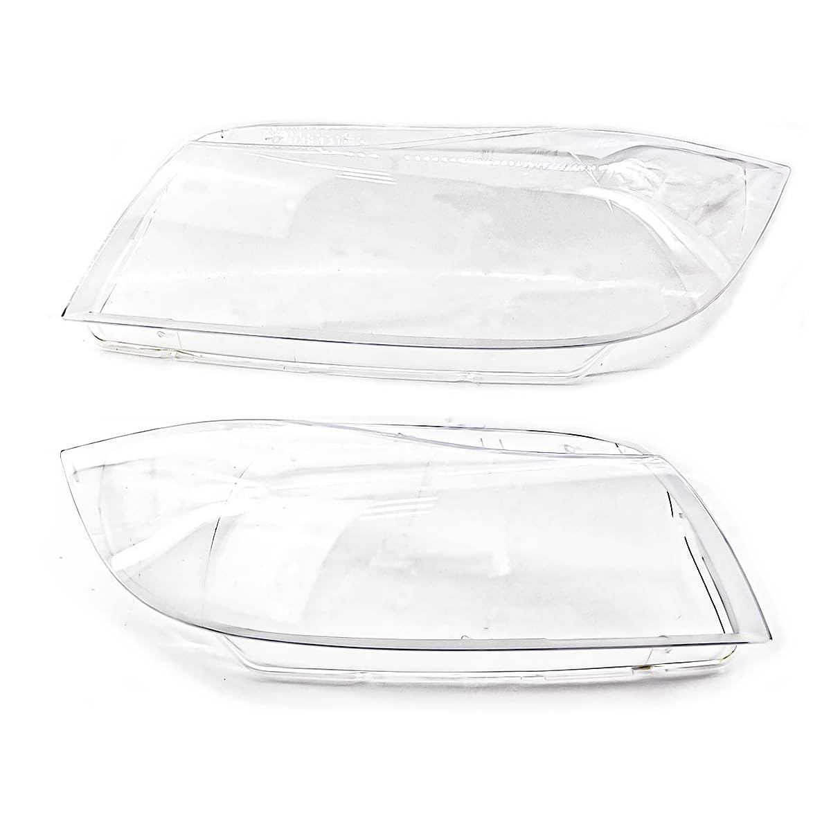 Hex Autoparts Xenon Headlight Headlamp Lens Cover Compatible with BMW 3 E90 E91 335i 328i 325i 323i 05-08 Pre-Facelift Only, 63117240261 2PCS Front Left & Right Clear Lens Without Headlight Bulb