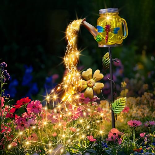 Lampe solaire arrosoir IP65 pour illuminer vos soirées d'été au jardin