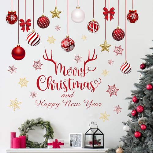 Vinilos decorativos Mfault Merry Christmas 35 x 12 in
