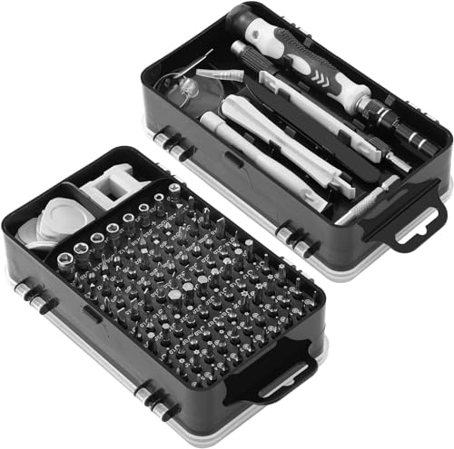 Zaptec 115 in 1 Precision Screwdriver Set Magnetic Tool Kit With Case for Repair - iPhone, Toys, Mobile, Computer, Laptop, Game Console, Tablet & Electronics (Grey) (B0CN3GTCT6) Amazon Price History, Amazon Price Tracker