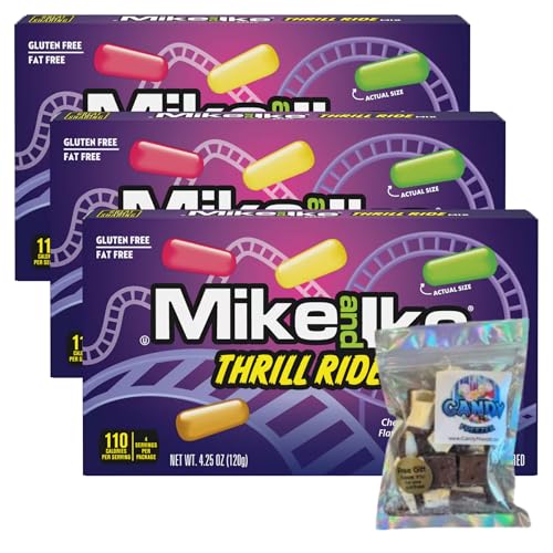 Mike and Ike Dulces Chewy 3 Pack 4.25 oz cada uno miniatura 1