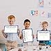 30 Certificates of Achievement Student Award Certificates Kindergarten Graduation Certificates Paper Monthly Certificates 8.5 x 11 inches (Blue)