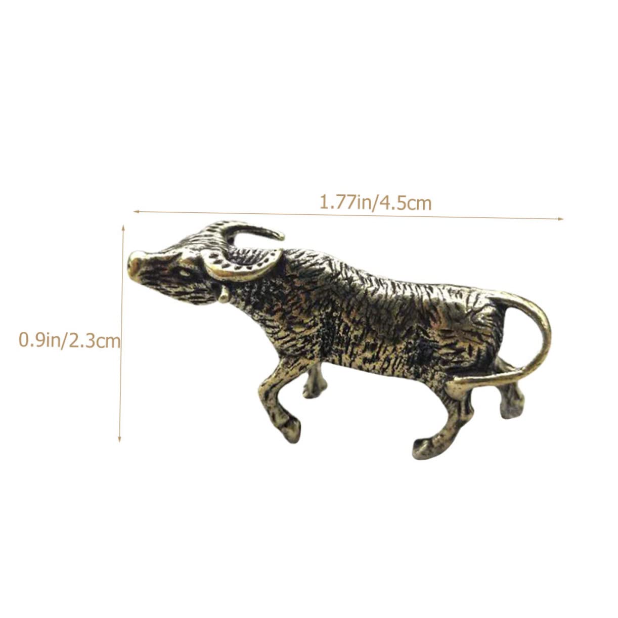 ifundom 12stücke Teiliges Messing Rind Figur Vintage Desktop Dekoration Chinesisches Tierkreiszeichen Edles Wohnaccessoire Für Freunde Und Familie Robust Und Langlebig Feine Verarbeitung