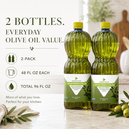 Lesami Foods Aceite de Oliva Extra Virgen 2 x 48oz miniatura 5