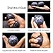 Taiji Yin Yang Hand Massage Balls, 2.96oz Each, 4cm/1.57'' Natural Marble Tai Chi Feng Shui Stress Relief Baoding Roller Ball, Hand Exercise Physical Therapy for Adults, 2 Balls (White and Black)