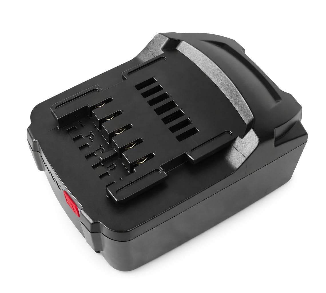 2 batterie di ricambio LiHD da 18 V per Metabo 5000 mAh, batteria agli ioni di litio ad alte prestazioni da 5,0 Ah, compatibile con Metabo ASC 55, ASC 145, CAS System (BS 18, SSW 18, WB 18)