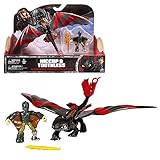 Original Lizenzware Dragons - Action Spiel Set - Drachen Ohnezahn mit beweglichen Flügeln & Hicks