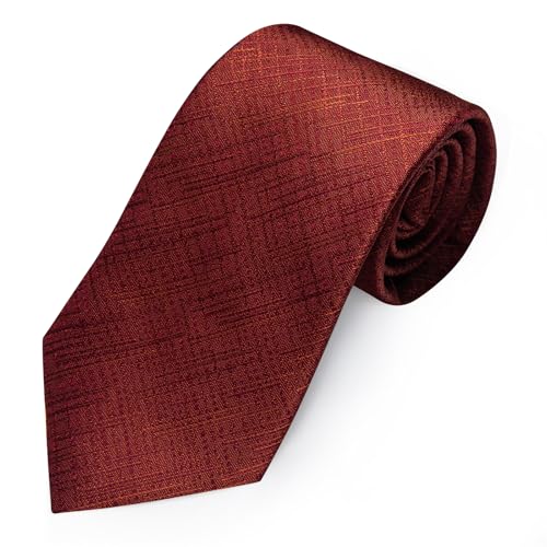 Image of YourTies Men's Neckties Striped Tie and Plaid Neckties for Men Woven Silk Tie Gold Tie Clip Set