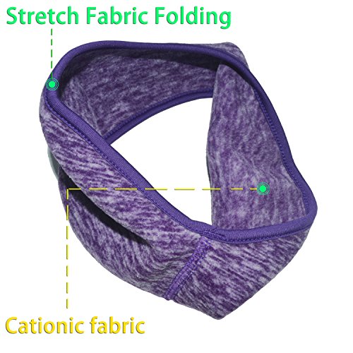 Obacle Ear Warmer Headbands For Winter Non Slip Earmuff For Girls Women Men Fleece Headband Ear Cover Muffs For Running Jogging Cycling Riding Yoga (Ear Warmer, 3 Pack Gray Purple Dark Blue) #TOP3
