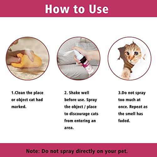 Hywean Cat Deterrent Spray, Cat Repellent Spray For Furniture, Anti Scratch Cat Spray Deterrent Training Outdoor #TOP2