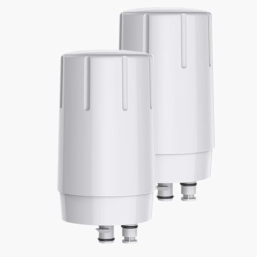 Paquete de 2 filtros de agua de repuesto para sistemas de filtro de grifo Brita, certificado, filtro de grifo Longlast, reduce el cloro y el plomo,