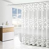 💕 【Ampliamente utilizado】 ： Adecuado para duchas y bañeras para su hogar, vehículos recreativos, moteles, hoteles, dormitorios y más. Buena permeabilidad al aire, transparente pero opaco. Renovar el baño sin pagar una tarifa cara