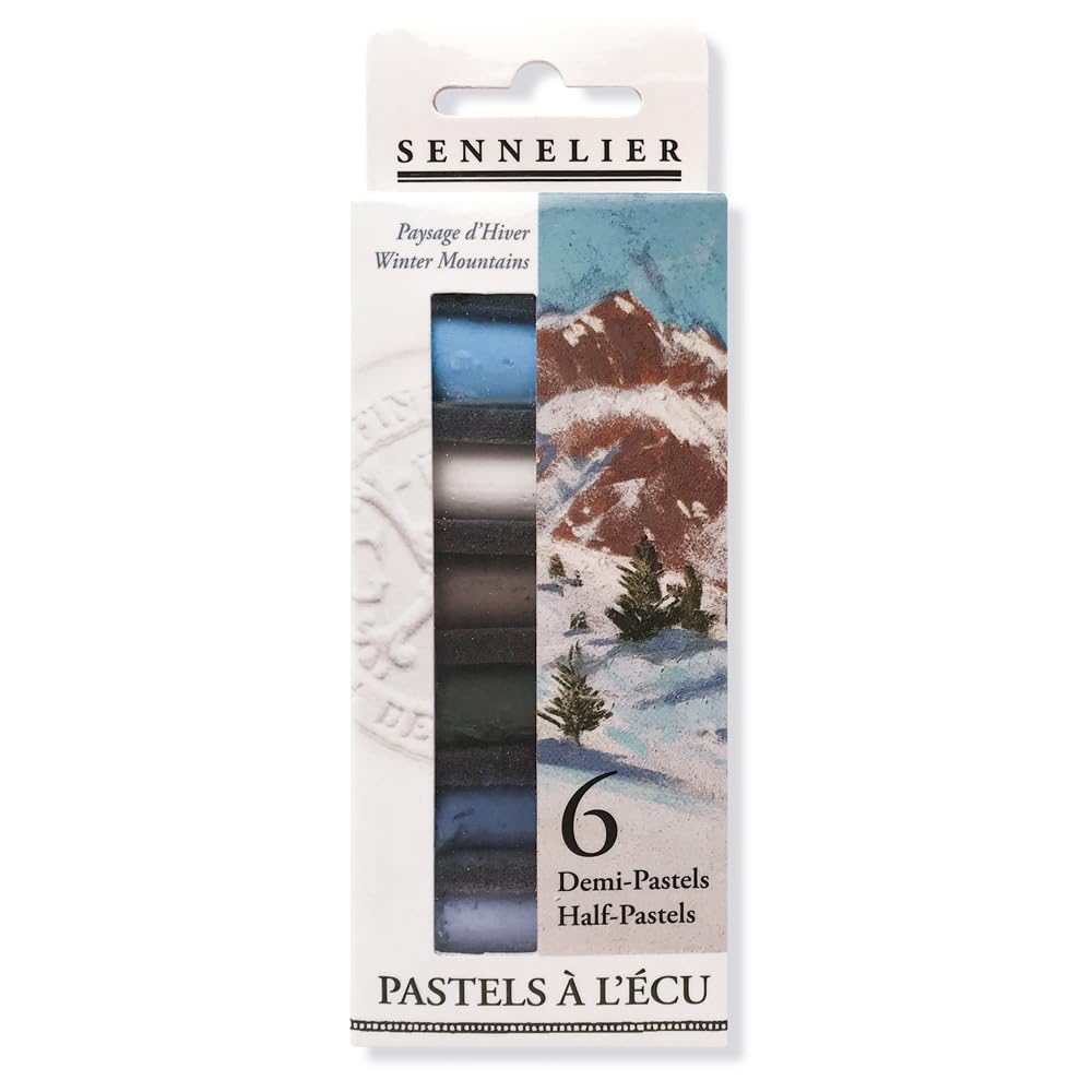 SENNELIERExtra-Soft Half Pastel 6 Stick Set, Set of 6, Winter