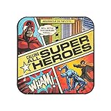 Comic Superheld Speiseteller, 8 Stück