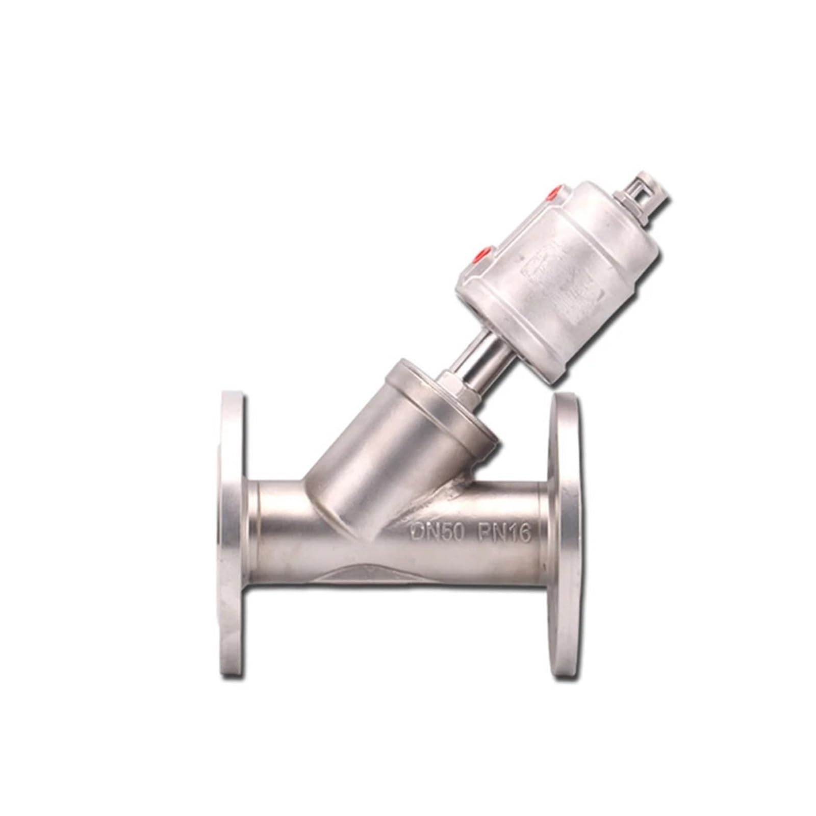 WQGQPXOB 2" Stainless Steel Pneumatic Flange Angle Seat