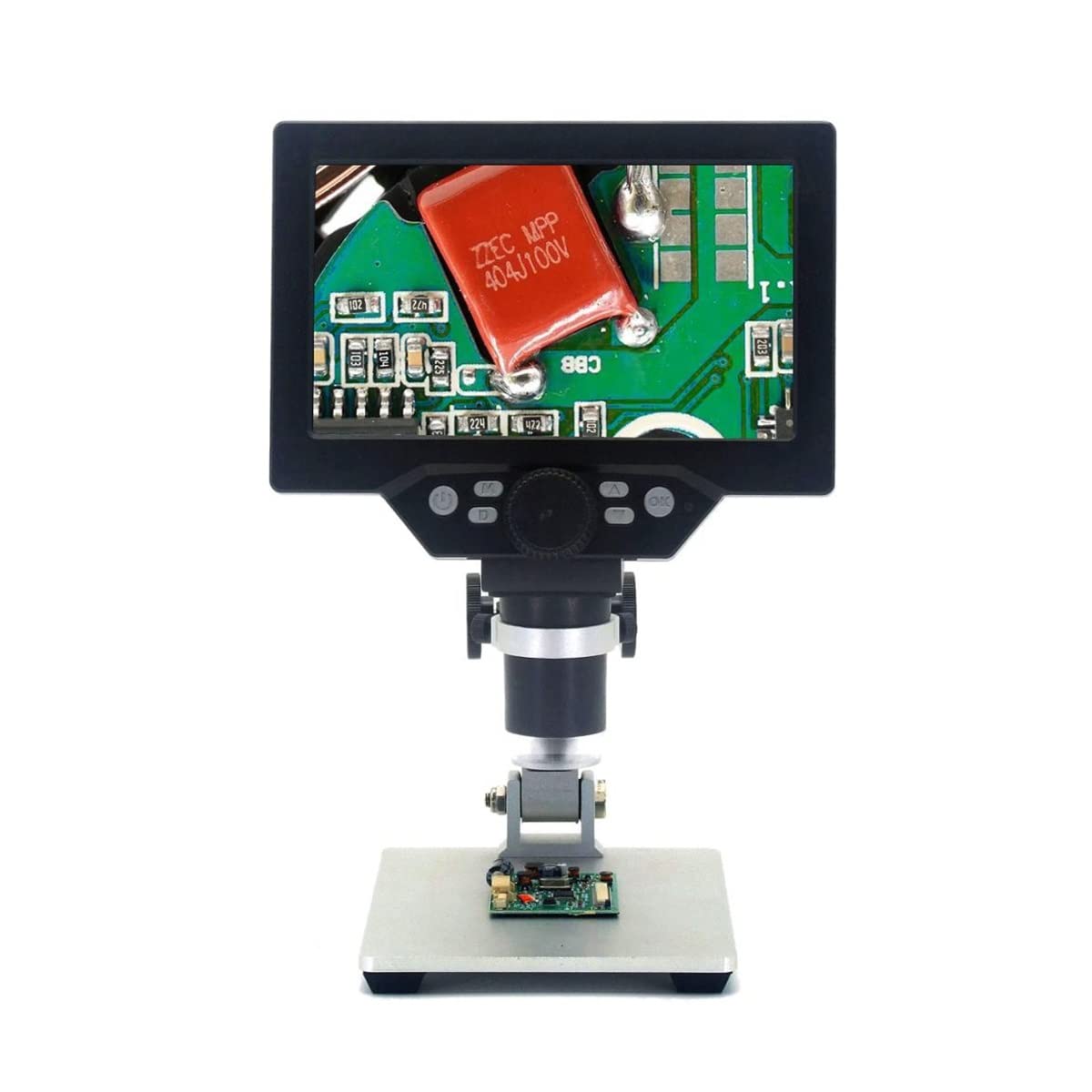 ASerZenith Microscope Accessories Kit Slide Preparation Camera Big Size G1200 Electronic Digital Microscope 12Mp 7 Inch Large Base Lcd Display 1-1200X Microscope Accessories