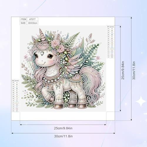 Image of AiYuanzsh Diamond Art Painting Kits for Adults, 5D Special Shape Diamond Art Kits for Beginners, Crystal Rhinestones Diamond Painting for Home Wall Decoration Gift 12x12 Inch Fantasy Animal Design
