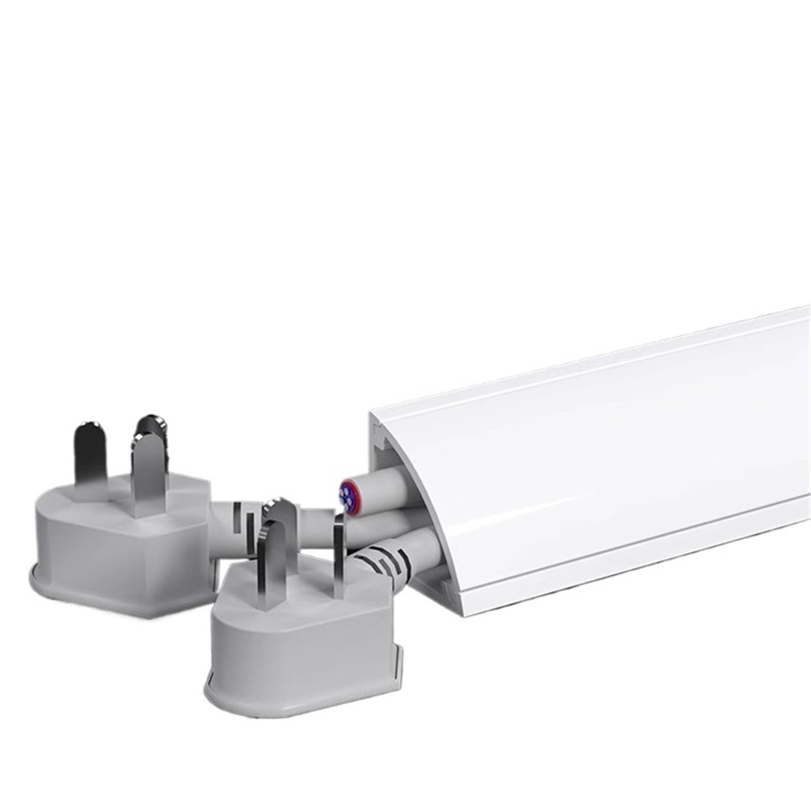 Canalina Passacavi Adesiva Copertura for cavi di tipo V da 50/100 cm, for nascondere i della TV, for canalina cablaggio(V-24mm,8 piece,50CM)
