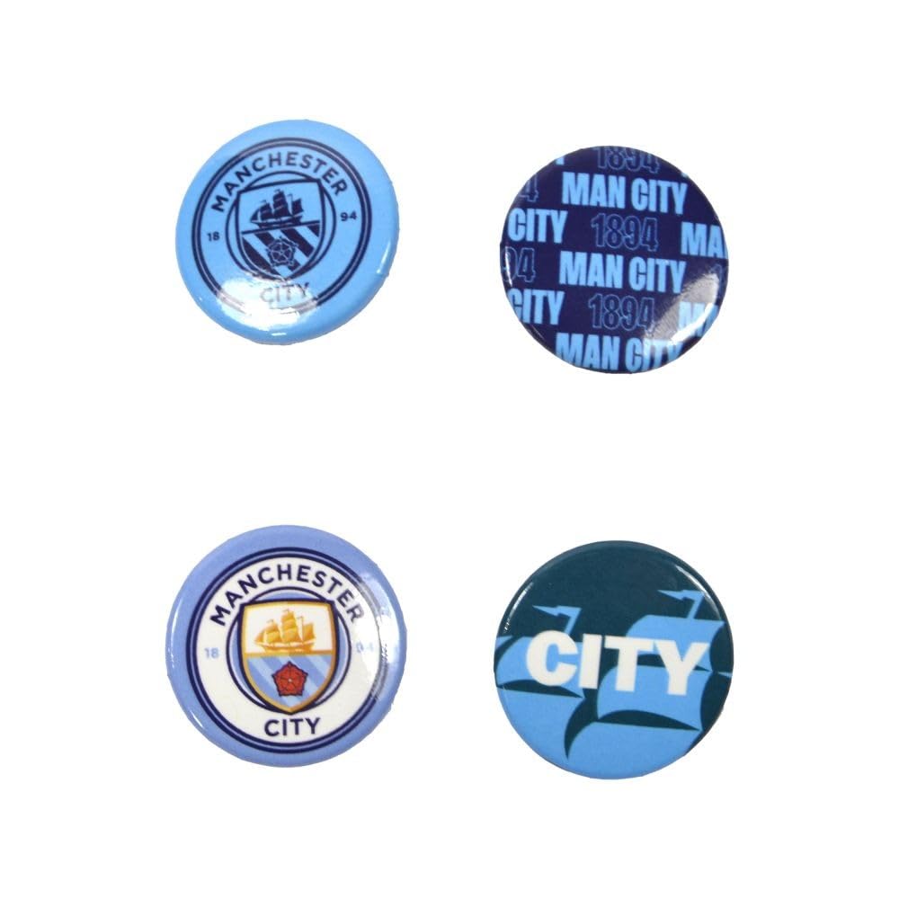 Manchester City FC Button Badge Set