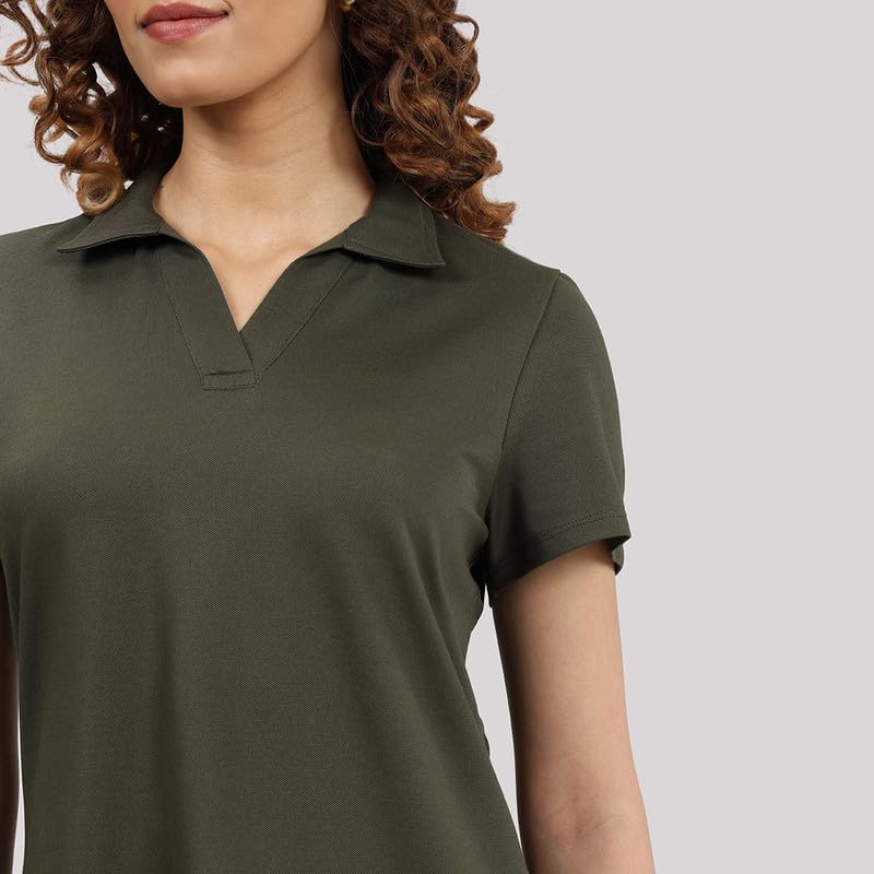 BlissClub T-shirt da donna, tinta unita, vestibilità moderna