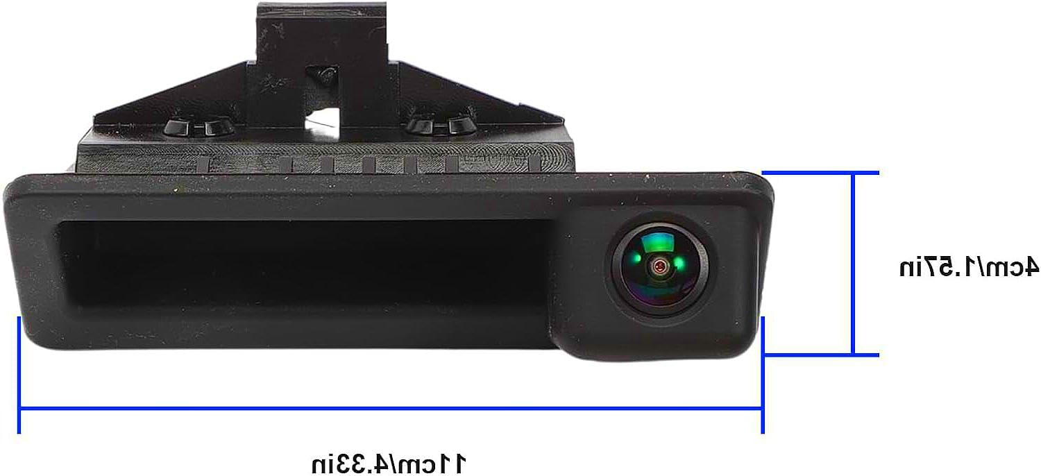 Telecamera posteriore con avviso per BMW, 1080P 170° HD AHD, telecamera posteriore per retromarcia, kit pulsante maniglia per BMW E60 E61 E82 E88 E90 E91 E92 E92 E93 X5 E70 X6 E71 E72 X1 E84