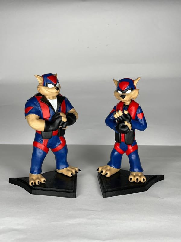 SEWING3D T-Bone & Razor Swat Kats Remco Hanna-Barbera Combo Pack Figures in India Resin Statue (Pack of 2)