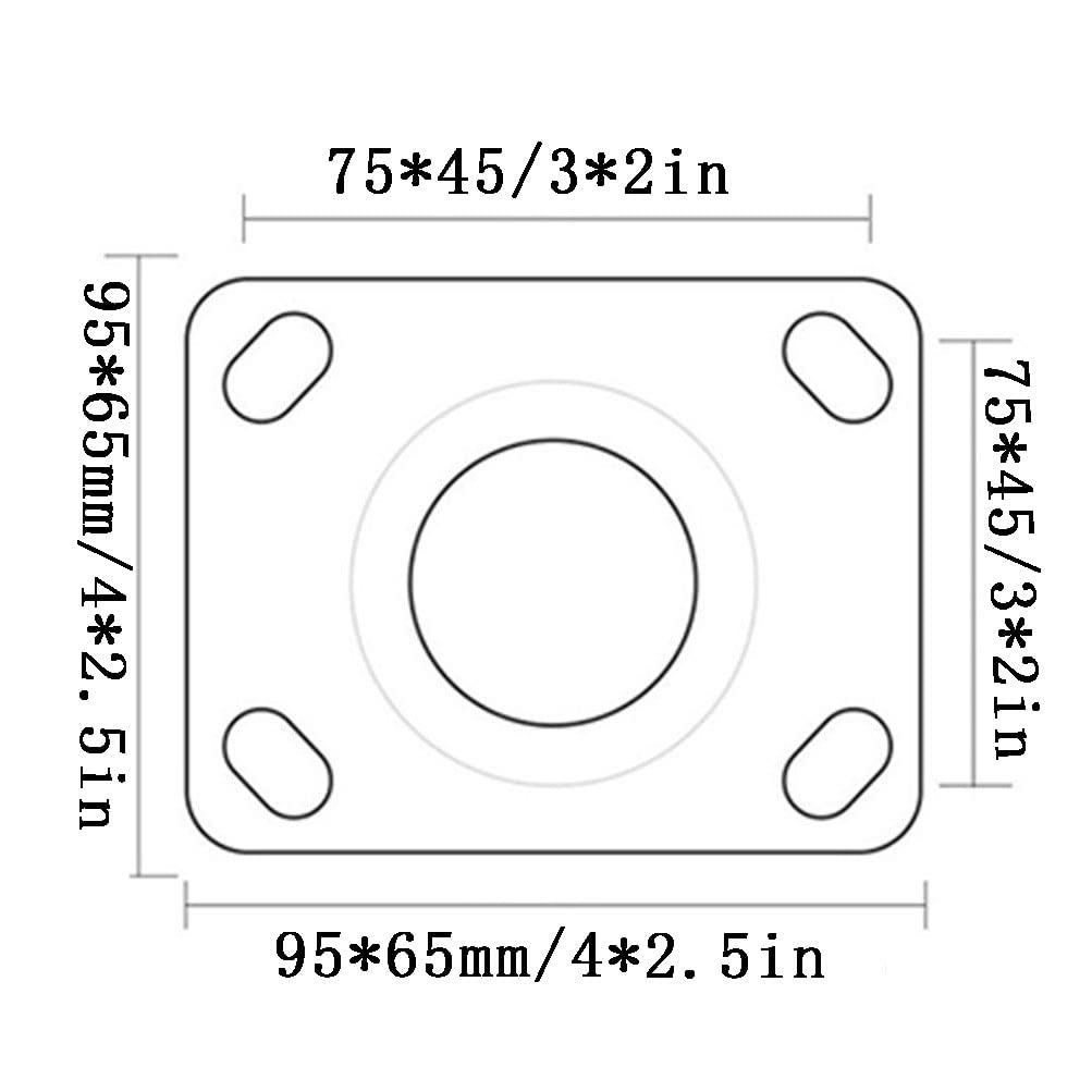 Ruote del carrello rotelle a sfera rotelle per piastre di qualità rotelle di servizio per mobili rotelle a sfera antiscivolo set di ruote di ricambio con diametro in gomma impermeabile