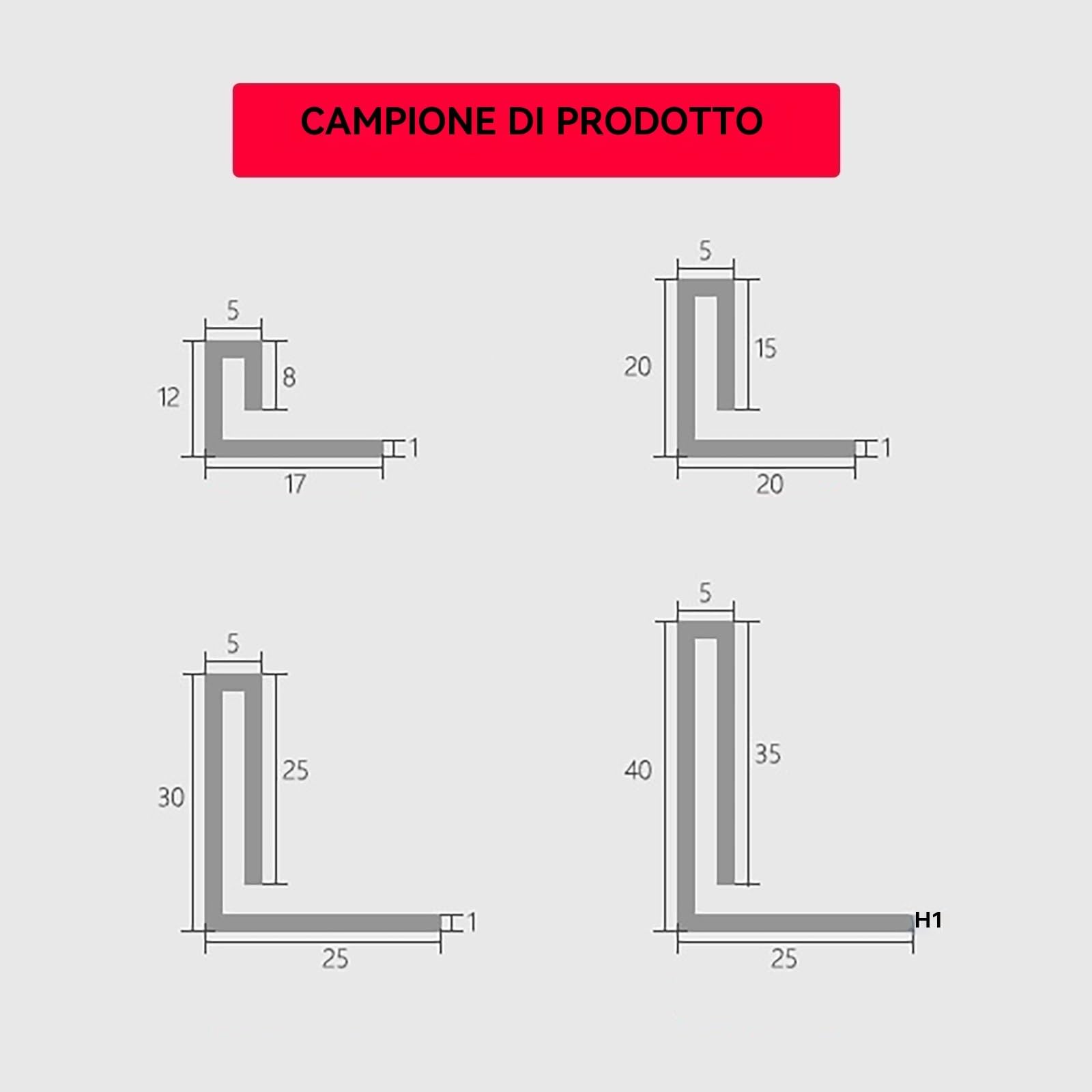 Tira divisora de suelo de 100 cm x 2 piezas de aluminio para molduras de suelo, riel de transición fuerte y elegante para proyectos de azulejos, ideal para baño, cocina y sala de estar (gris