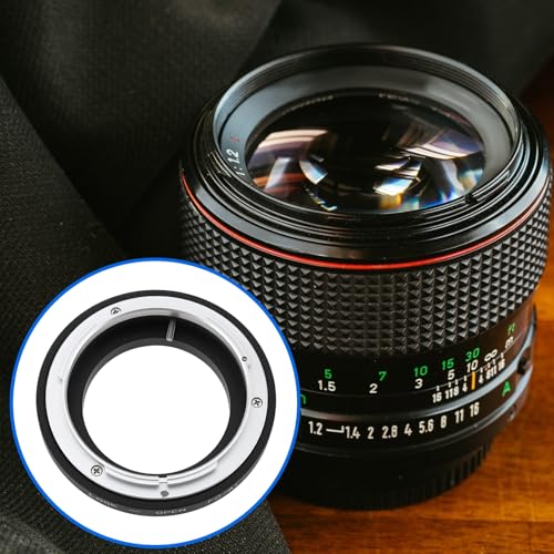 eMagTech Anillo Adaptador FD-AI para Cámara Compatible con Canon FD Lentes Y Adaptador de Montura Compatible con Nikon AI - imagen 4
