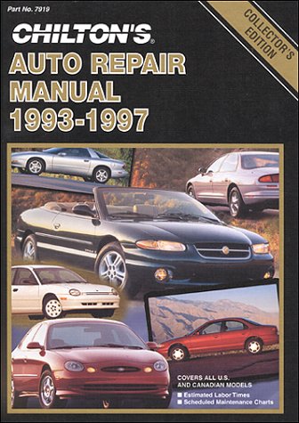 Chilton's Auto Repair Manual 1993-1997 cover