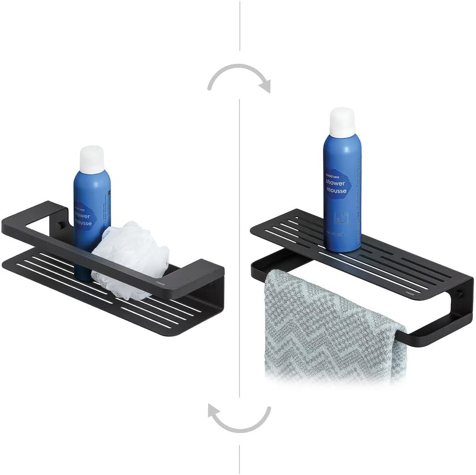 Tiger Caddy Shower Basket Stainless Steel Black 35 x 7 x 10.6 cm