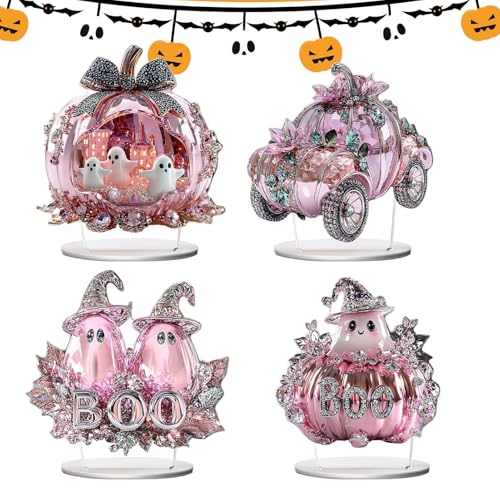 Centros de mesa para Halloween: adornos de acrílico para fiesta, hogar y mesa de escritorio