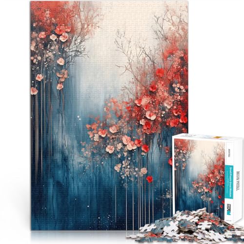 Sueño Floral en Acuarela Rompecabezas de 1000 Piezas para Adolescentes Juguete de desafío de Juego Educativo Cumpleaños 38x26cm