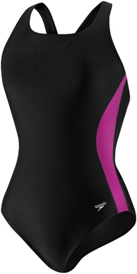 Speedo Women's Powerflex Illusion Splice Ultraback Swimsuit