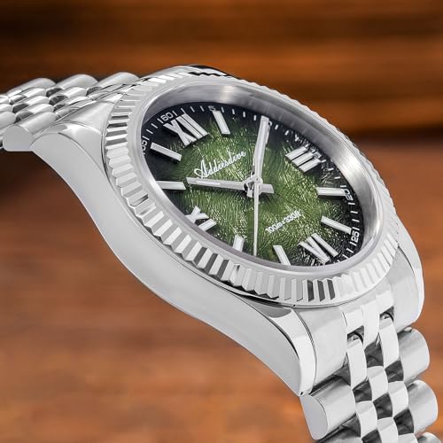 Image of ADDIESDIVE 10.6 MM Luxury Watches for Men Women Roman Numerals Synthetic Sapphire VH Sweep Second Fluted Bezel Casual Wear Unisex Watch